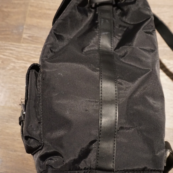 Zara Black Rucksack Backpack (Flap + Drawstring) - Picture 3 of 8